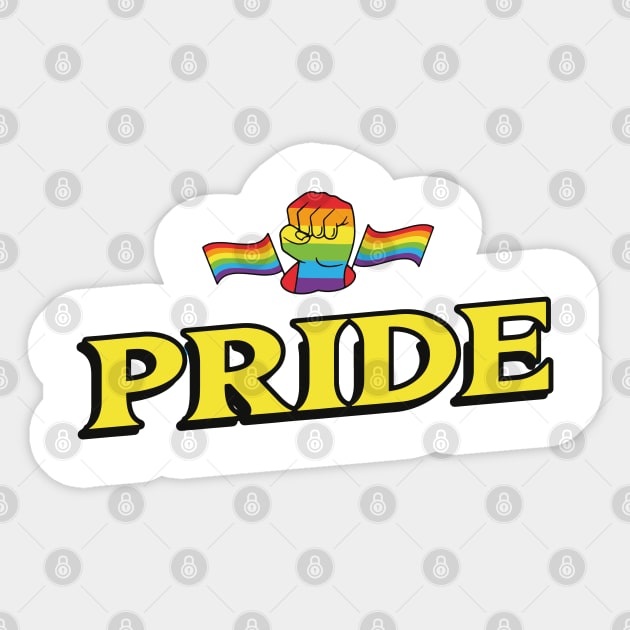 Pride LGBTQ Pride Gay Lesbian Straight Ally Sticker by uncommontee
